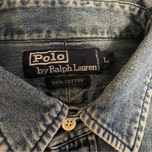 Vintage 1990s Denim Polo Ralph Lauren shirt
